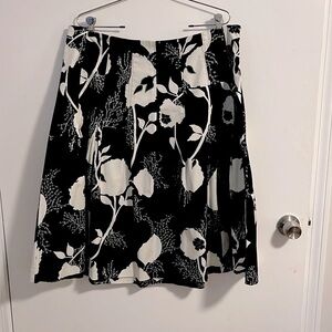 Talbots A line Navy flare skirt. Size 16